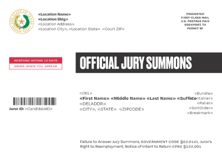 Sample Aransas County Grand Jury Summons